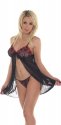Babydoll souprava s tanga kalhotkami Babydoll souprava s tanga kalhotkami